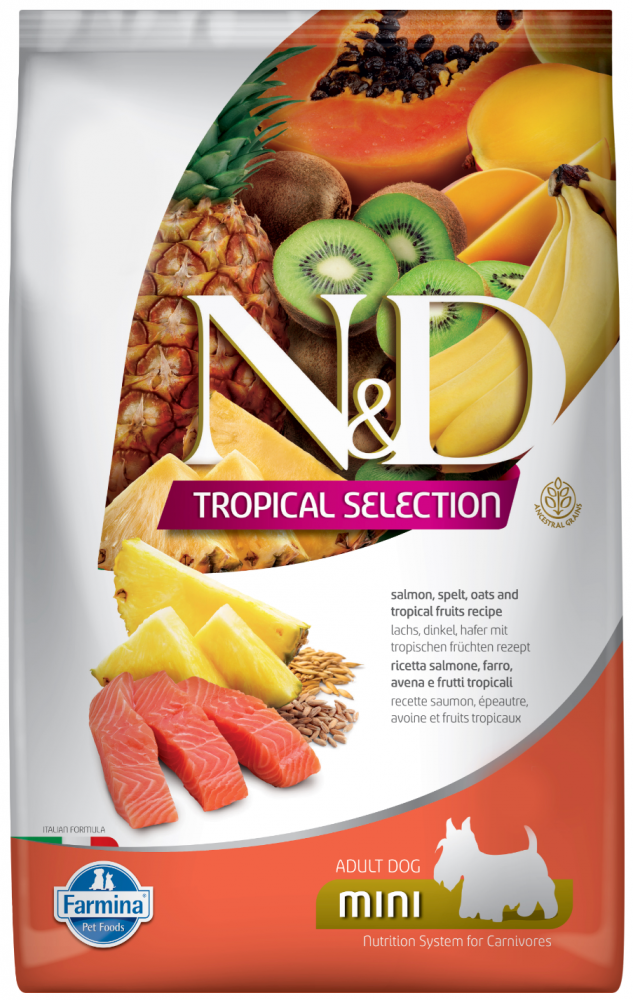 Корм Farmina N&D Tropical Selection (низкозерновой) для собак малых пород, с лососем 1,5 кг