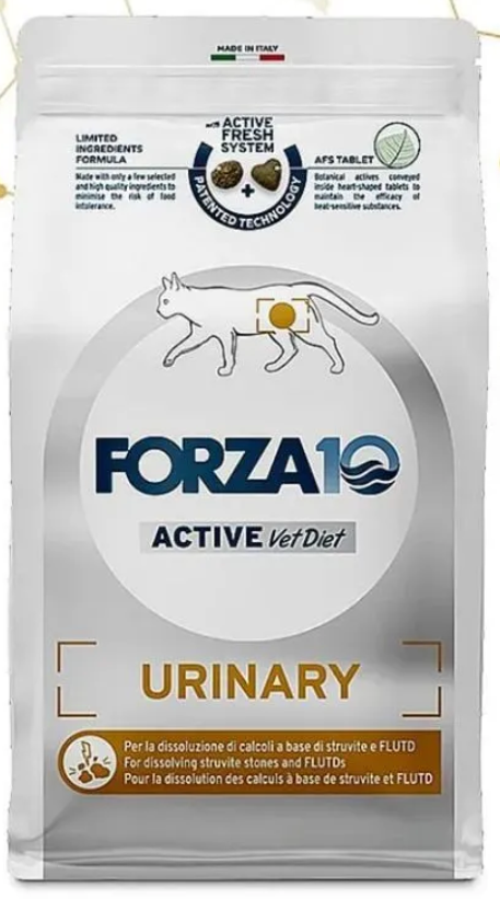 Корм Forza10 Active Urinary для кошек при МКБ, с рыбой 1,5 кг