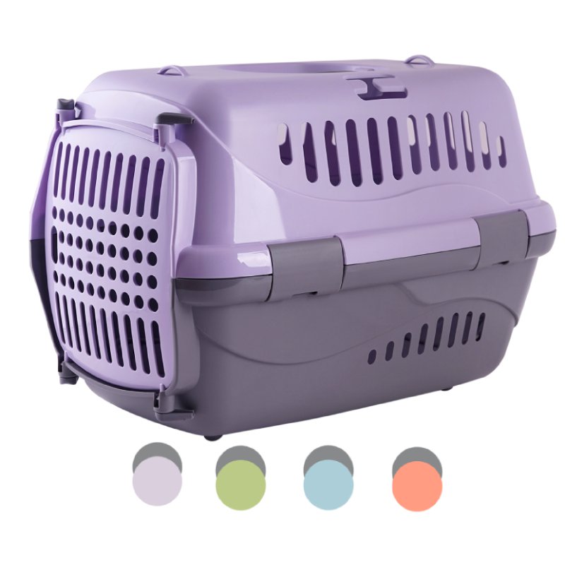 Переноска пластик &quot;Турне&quot; пластиковой дверцей М 48*32*32 см