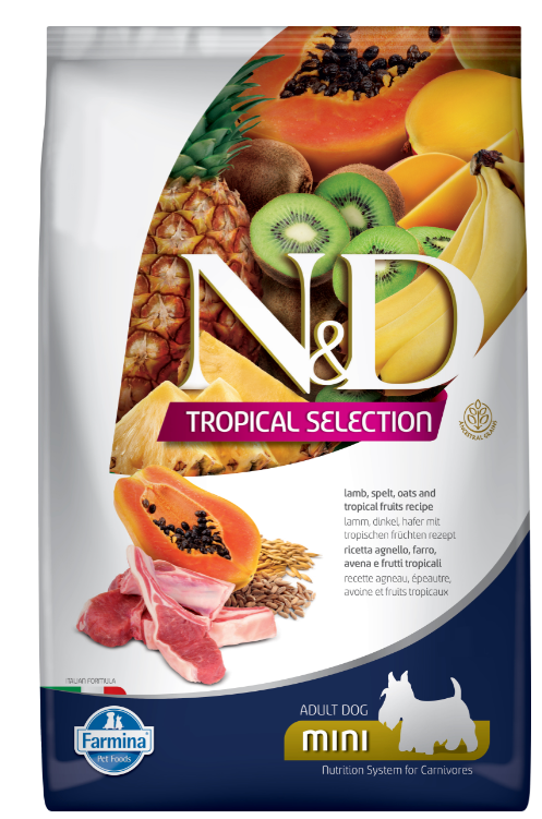 Корм Farmina N&D Tropical Selection Lamb Mini (низкозерновой) для собак малых пород, с ягнёнком, 1.5 кг