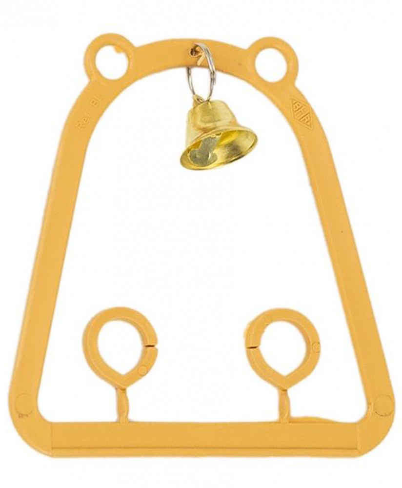 Homepet Качели для птиц, с колокольчиком, бежевые, 9.5х9.5 см