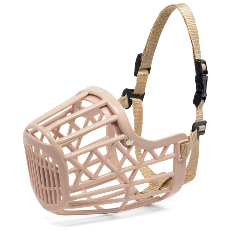 Намордник пластиковый с нейлоновым ремешком №3, 55*40*90мм