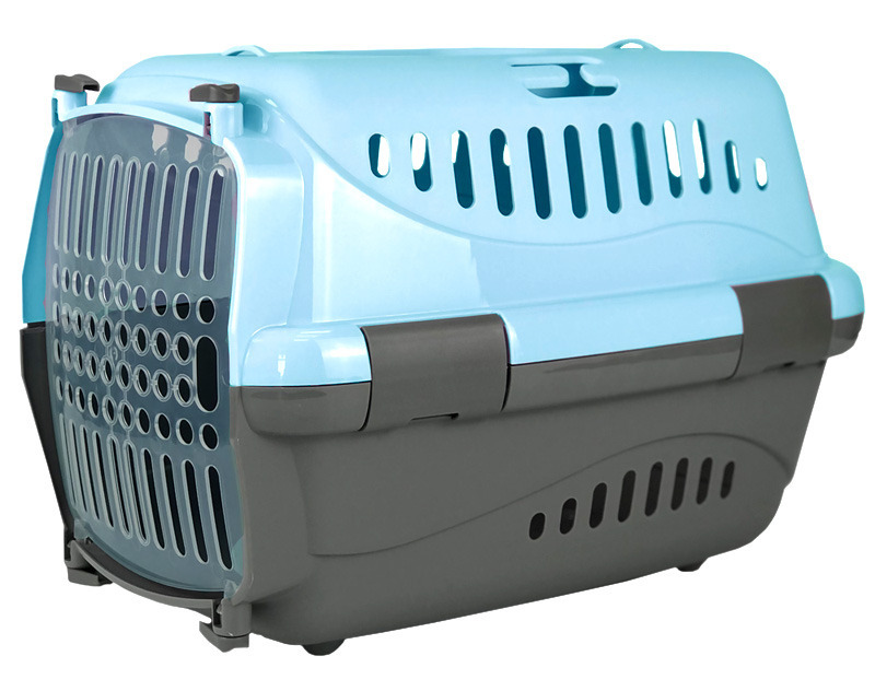 Переноска пластик &quot;Турне&quot; L с прозрачной дверцей 54,5*36*34 см