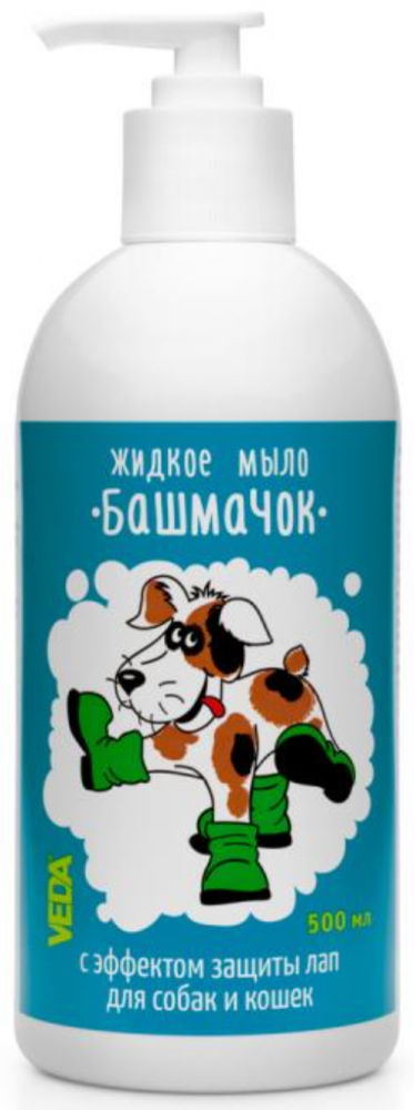 Жидкое мыло для лап  Башмачок , для кошек и собак, 500 мл