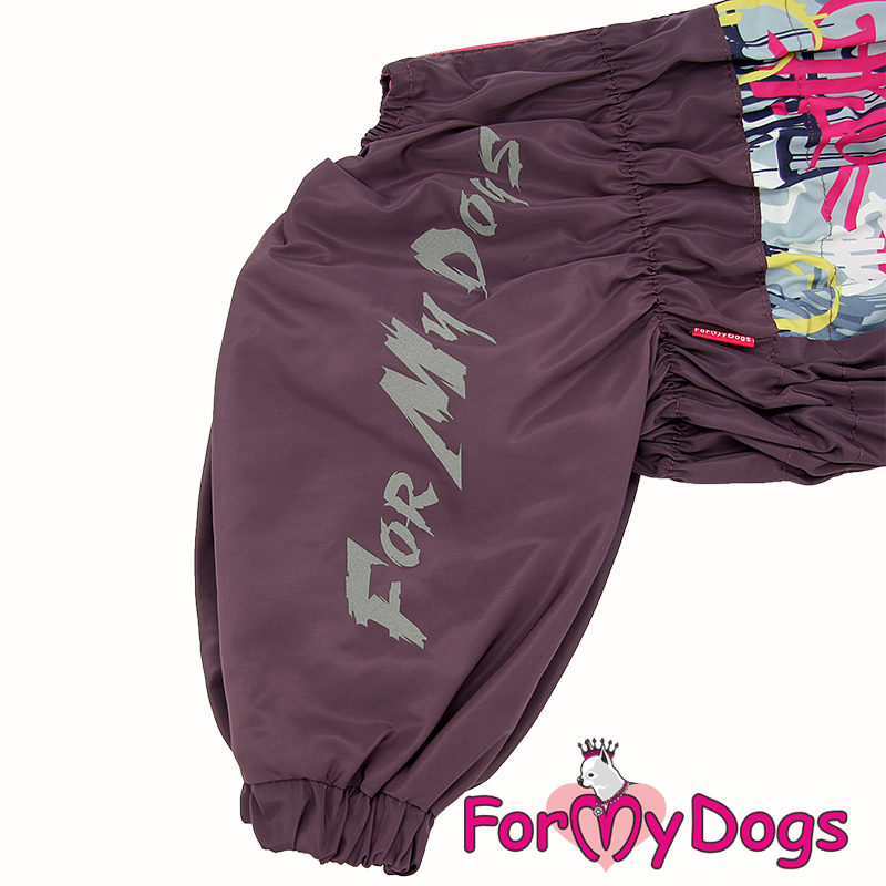 ForMyDogs Комбинезон ДОЖДЕВИК фиолетовый для девочек C2 60*80 см